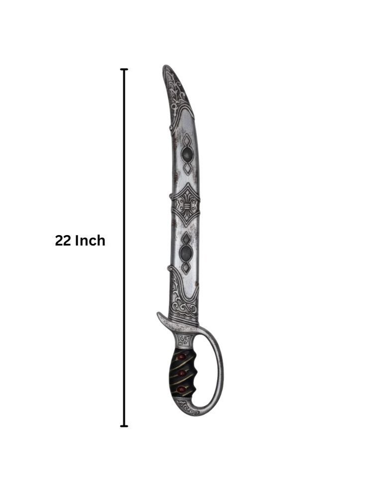 بريميم سيف دعائي للأطفال بمناسبة يوم تأسيس المملكة العربية السعودية - سيف لعبة مزخرف على الطراز التقليدي للاحتفالات الثقافية والفعاليات المدرسية - Image 2